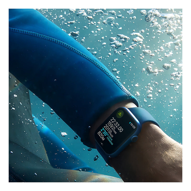 Apple Watch Series 7 (GPS, 1.772") - Caixa de alumínio vermelho - Pulseira esportiva vermelho