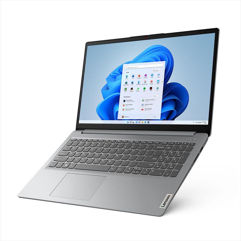Notebook Lenovo Ideapad 1 Intel Core i3 1215U 8GB RAM 256GB SSD Windows 11 Home Tela 15,6" 82VY000SBR