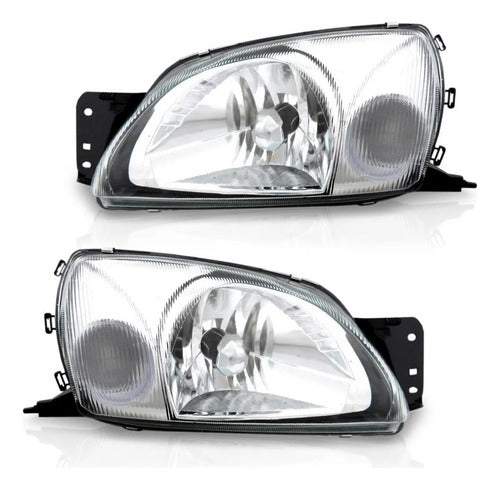 Par Farol Fiesta Street Courier 2000/2006 Pisca Cristal
