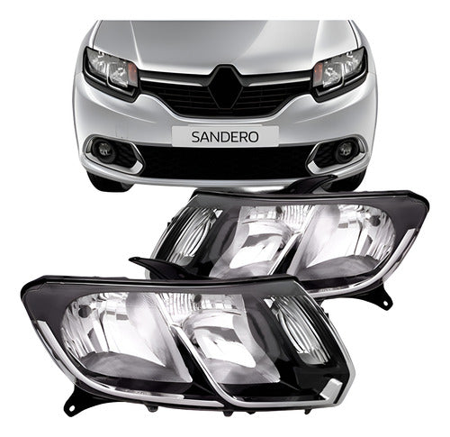 Farol Sandero 2015 2016 2017 Logan 2014 2015 16 2017 Cromado