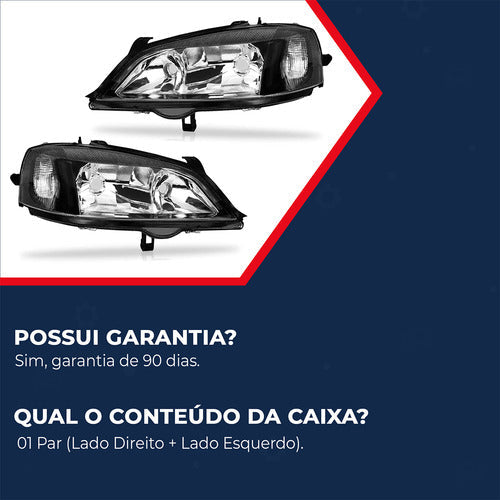 Par Farol Astra 1998 1999 2000 2001 2002 Máscara Negra