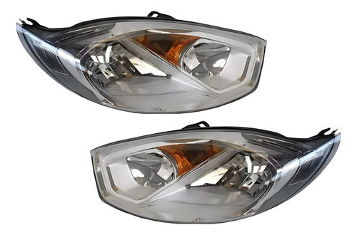 Par Farol Fiesta 2011 2012 2013 2014 Foco Duplo Cromado