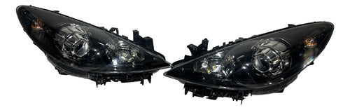Farol Peugeot 307 2007 2008 2009 2010 2011 2012 M. Negra