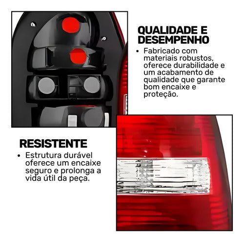 Par Lanterna Traseira Gol G3 1999 2000 01 02 2003 2004 2005