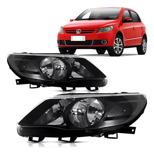 Par Farol Gol Voyage Saveiro G5 2009 A 2012 Masc Negra