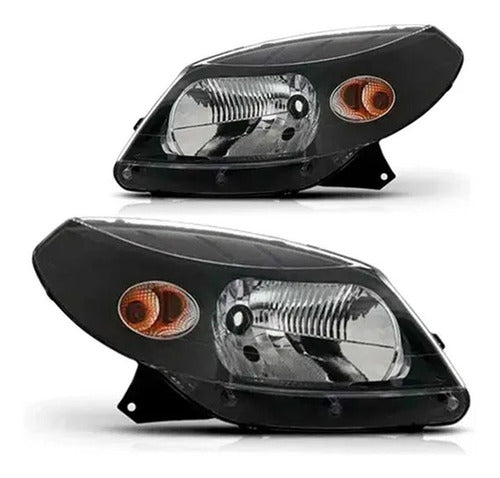 Par Farol Sandero 2007 2008 2009 2010 2011 Mascara Negra