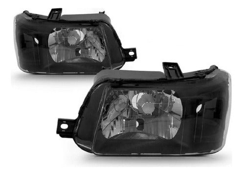 Par Farol Fiat Uno Fiorino Mascara Negra 2004 Até 2013