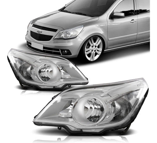 Par Farol Agile 04/14 Montana 11/21 Foco Duplo Cromado