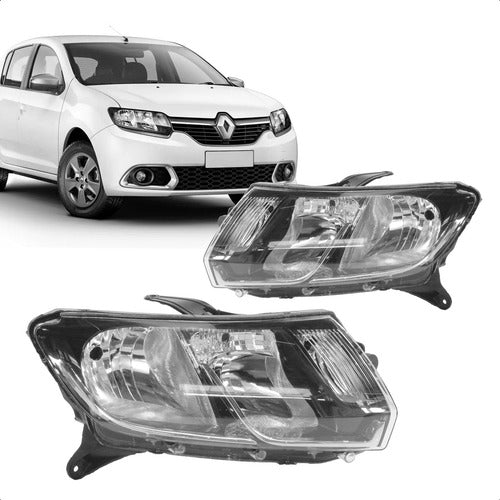 Farol Sandero 2015 2016 2017 Logan 2014 2015 16 2017 Cromado