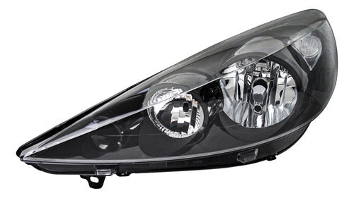 Par Farol Masc Negra +lâmp Peugeot 207 2006 07 À 14 Foco Dup