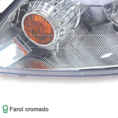 Farol Fiesta 2003 2004 2005 2006 2007 Hatch Sedan