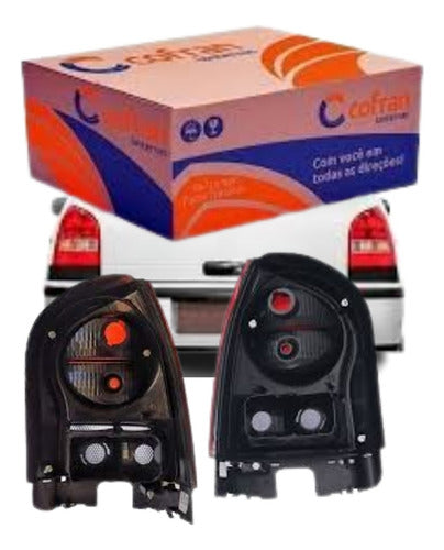 Par Lanterna Traseira Gol G4 2006 2007 A 2010 2011  Bicolor