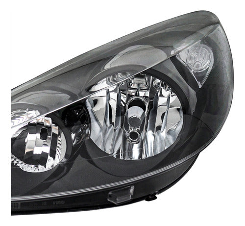 Par Farol Masc Negra +lâmp Peugeot 207 2006 07 À 14 Foco Dup