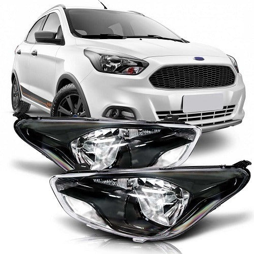 Farol Ford Ka 2015 2016 2017 Máscara Negra