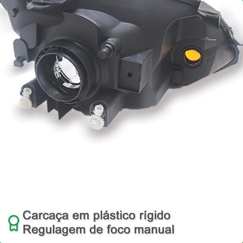 Farol Fiesta 2003 2004 2005 2006 2007 Hatch Sedan