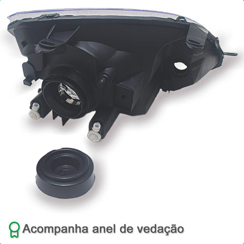 Farol Fiesta 2003 2004 2005 2006 2007 Hatch Sedan