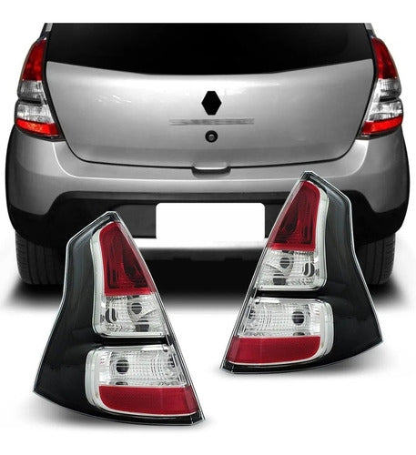 Lanterna Traseira Sandero Stepway Fume 2012 2013 2014 Nova