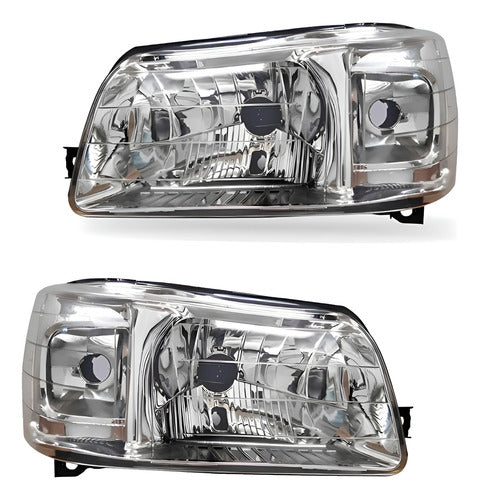 Par Farol Fiat Uno Mille Fire Economy Cromado 2004 Até 2013